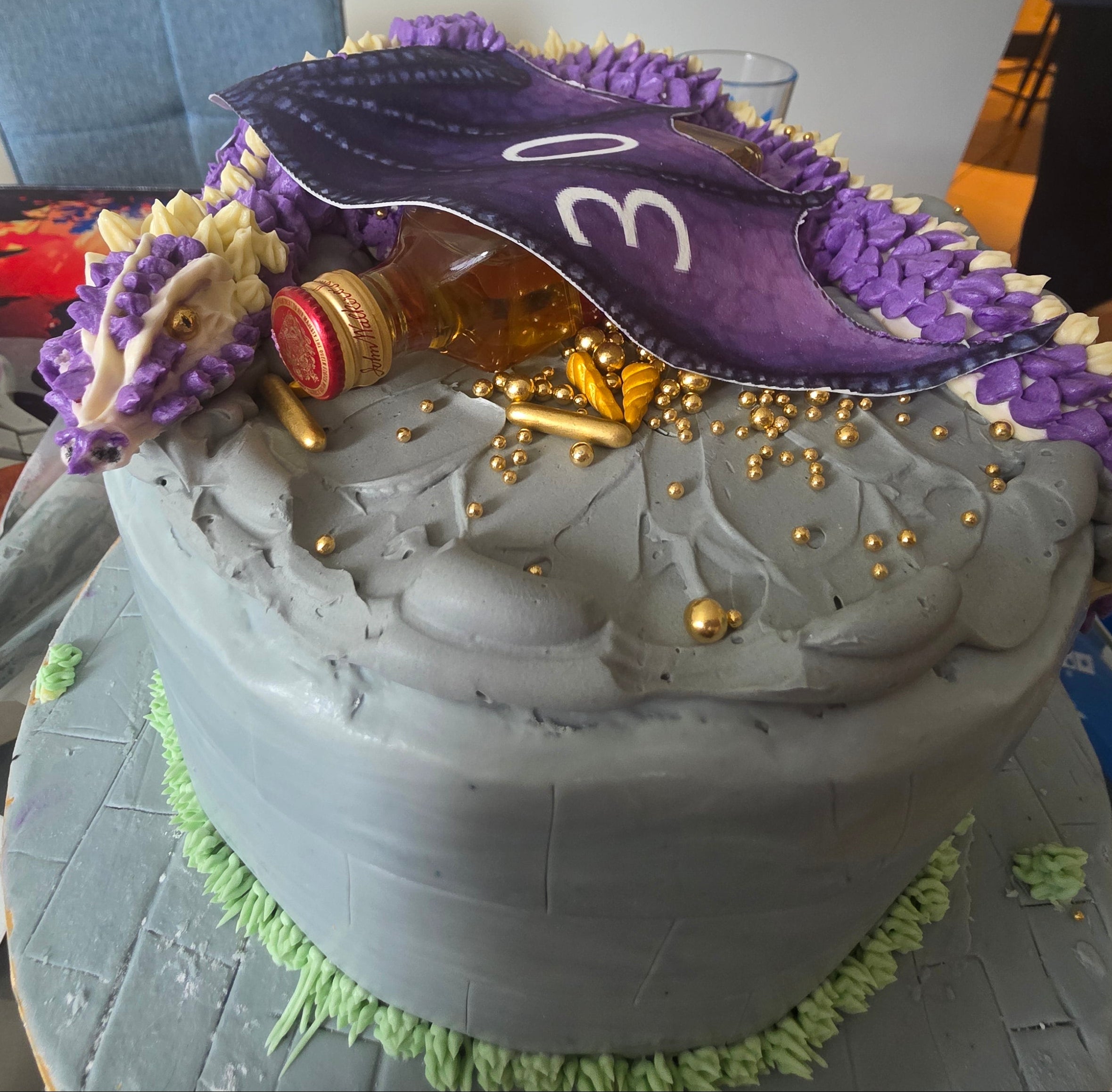 🐉 Custom Dragon Hoard Castle Cake