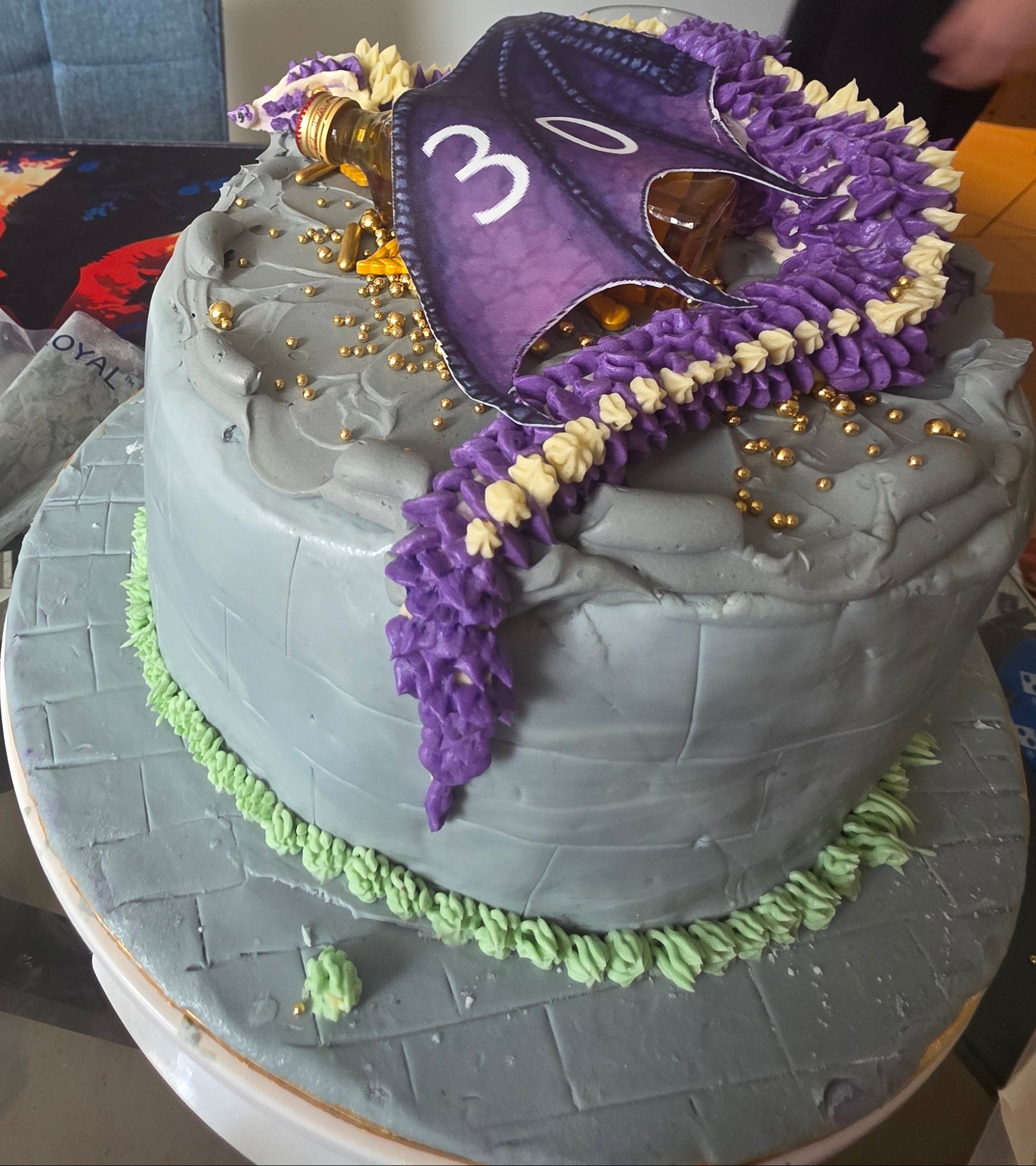🐉 Custom Dragon Hoard Castle Cake