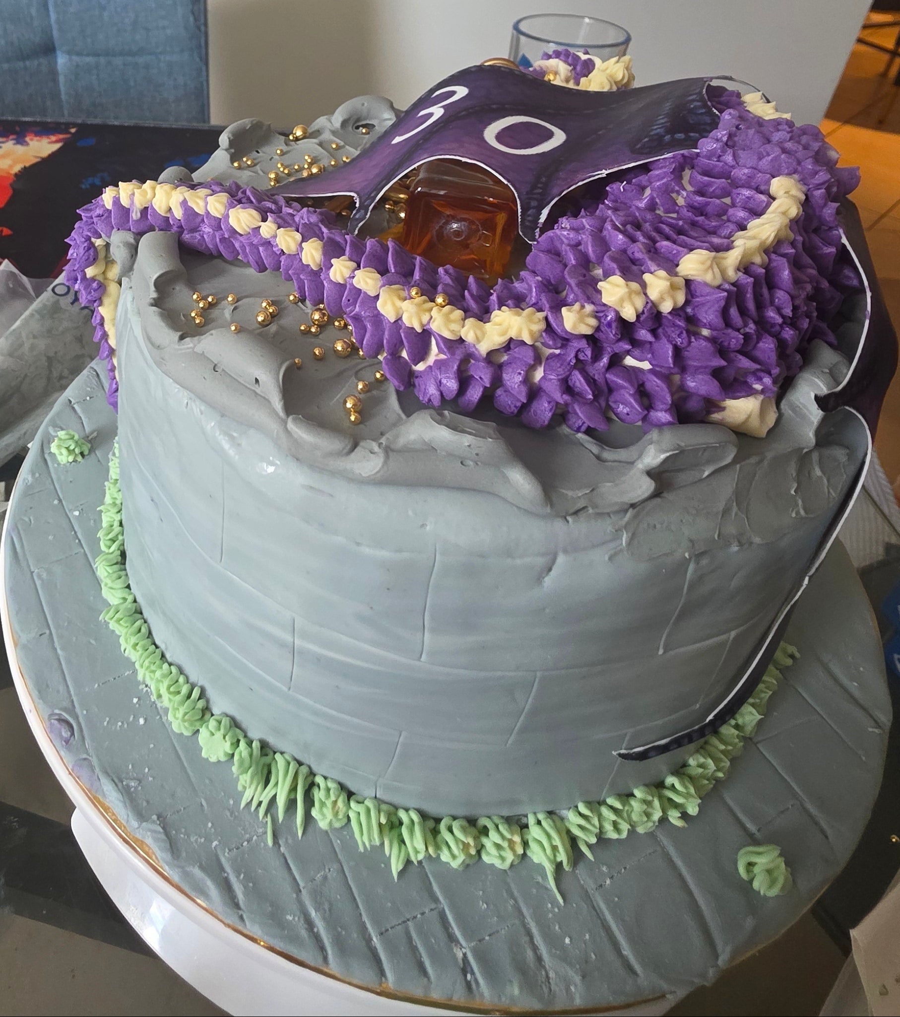 🐉 Custom Dragon Hoard Castle Cake