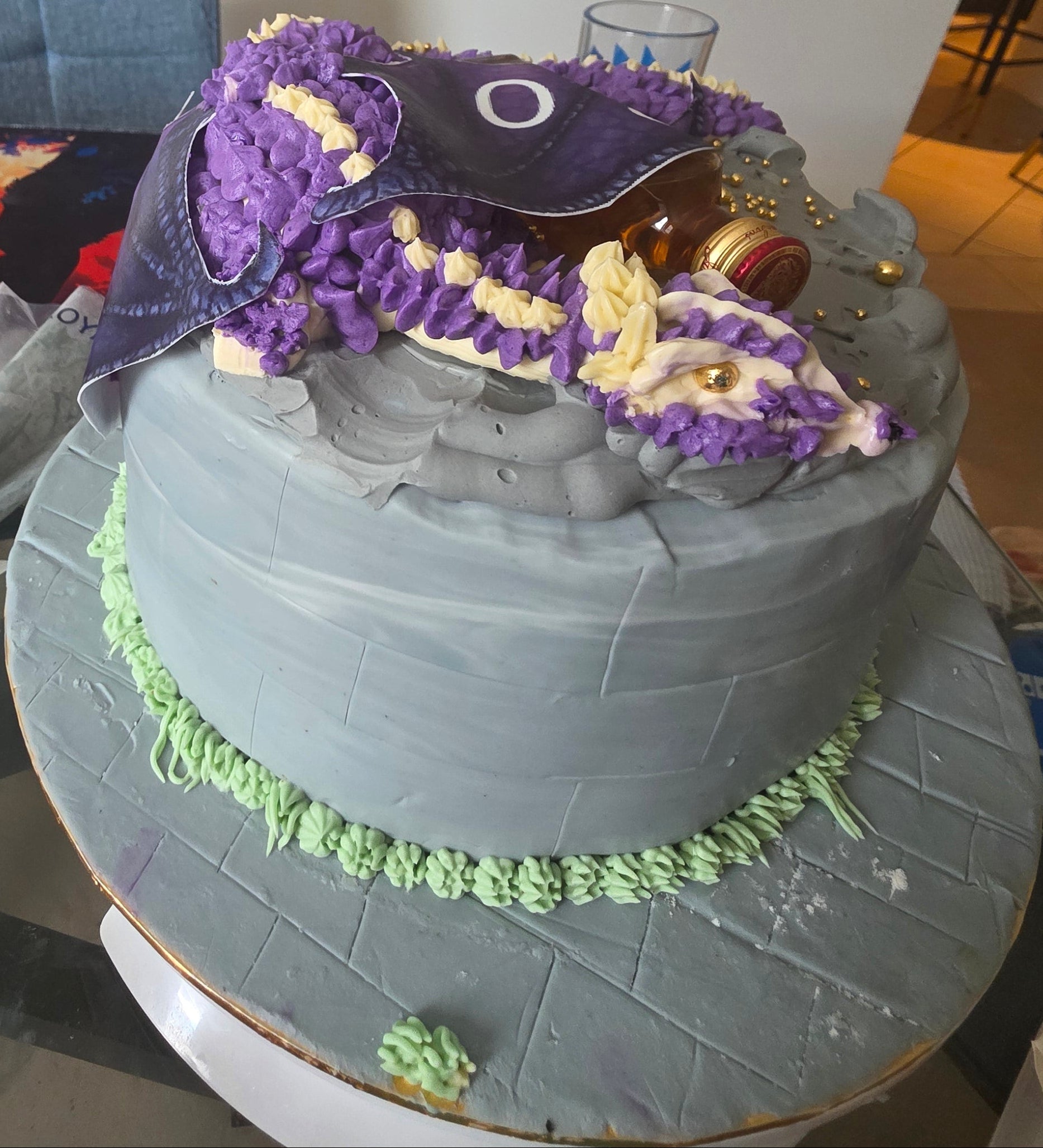 🐉 Custom Dragon Hoard Castle Cake